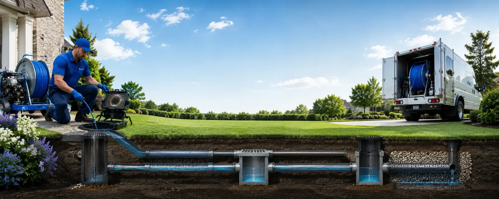Outdoor drain cleaning information for La Blanca, TX